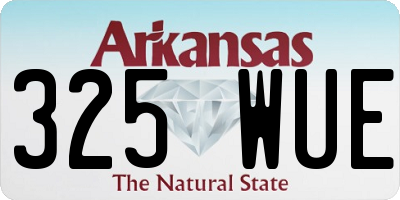AR license plate 325WUE