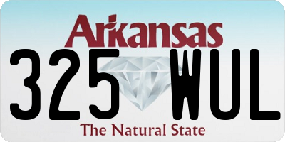AR license plate 325WUL