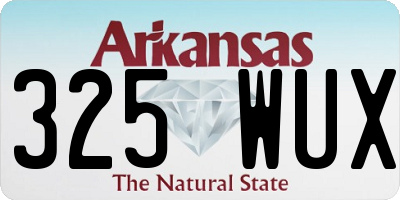 AR license plate 325WUX
