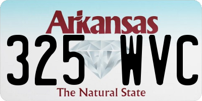 AR license plate 325WVC