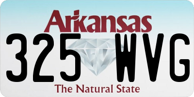 AR license plate 325WVG