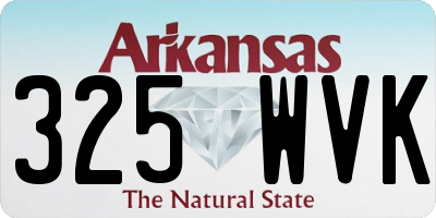 AR license plate 325WVK