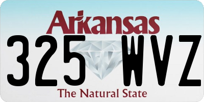 AR license plate 325WVZ