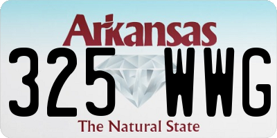 AR license plate 325WWG