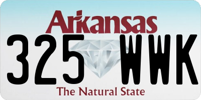 AR license plate 325WWK