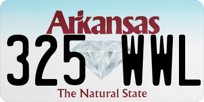 AR license plate 325WWL