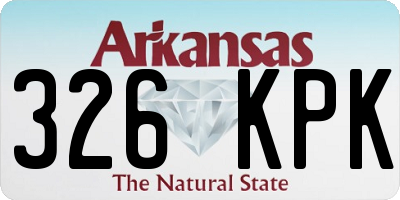 AR license plate 326KPK