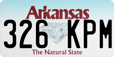 AR license plate 326KPM