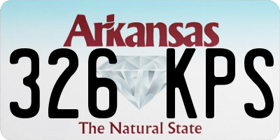 AR license plate 326KPS