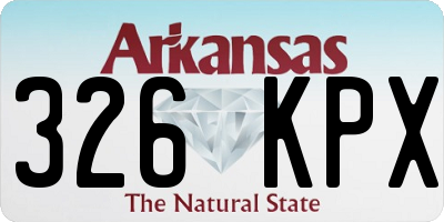 AR license plate 326KPX