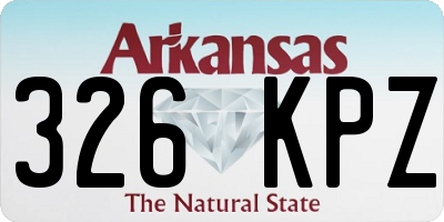AR license plate 326KPZ