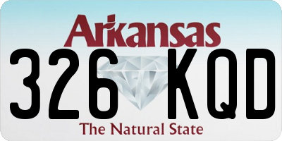 AR license plate 326KQD