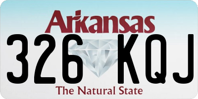 AR license plate 326KQJ