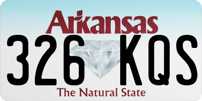AR license plate 326KQS