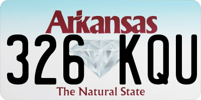 AR license plate 326KQU