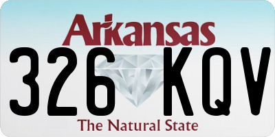 AR license plate 326KQV