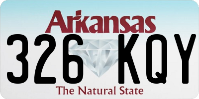 AR license plate 326KQY