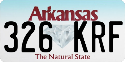AR license plate 326KRF