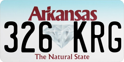 AR license plate 326KRG
