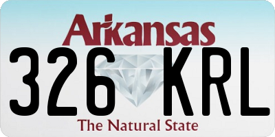 AR license plate 326KRL