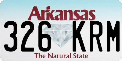 AR license plate 326KRM