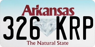 AR license plate 326KRP