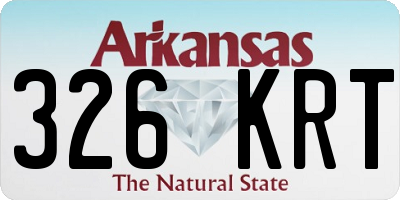 AR license plate 326KRT
