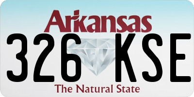 AR license plate 326KSE
