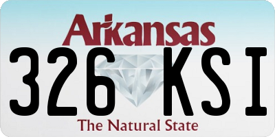 AR license plate 326KSI