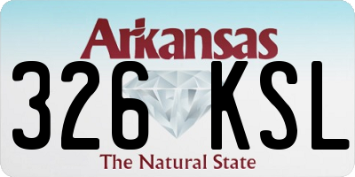 AR license plate 326KSL