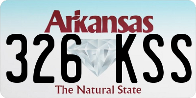 AR license plate 326KSS