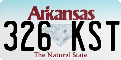 AR license plate 326KST
