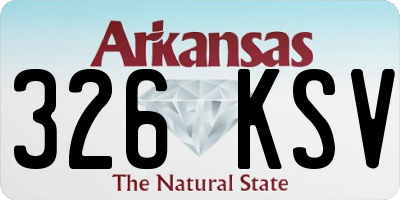 AR license plate 326KSV