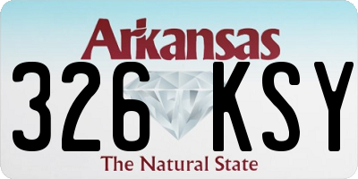 AR license plate 326KSY