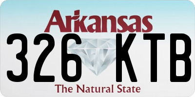 AR license plate 326KTB
