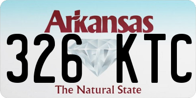 AR license plate 326KTC