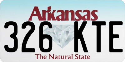 AR license plate 326KTE