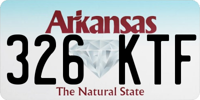 AR license plate 326KTF