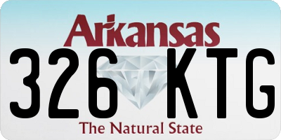 AR license plate 326KTG
