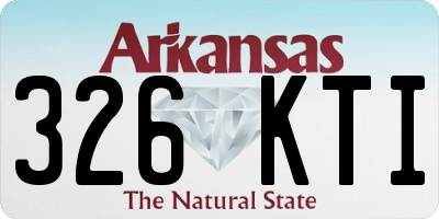 AR license plate 326KTI