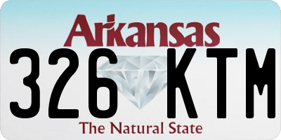 AR license plate 326KTM