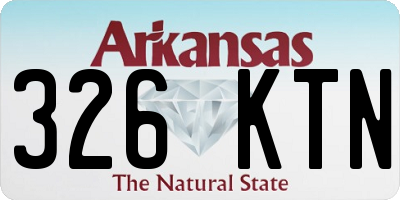 AR license plate 326KTN