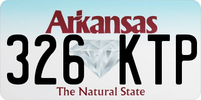 AR license plate 326KTP
