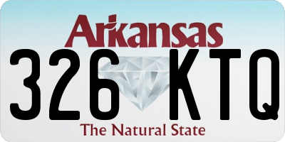 AR license plate 326KTQ