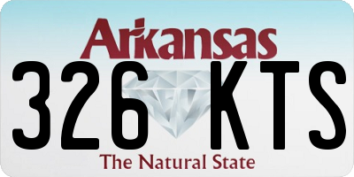 AR license plate 326KTS