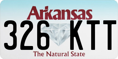 AR license plate 326KTT
