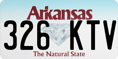AR license plate 326KTV