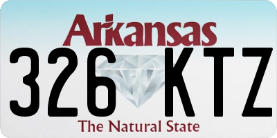 AR license plate 326KTZ