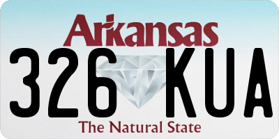 AR license plate 326KUA
