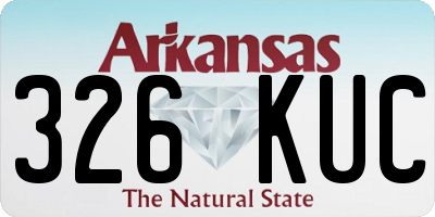 AR license plate 326KUC